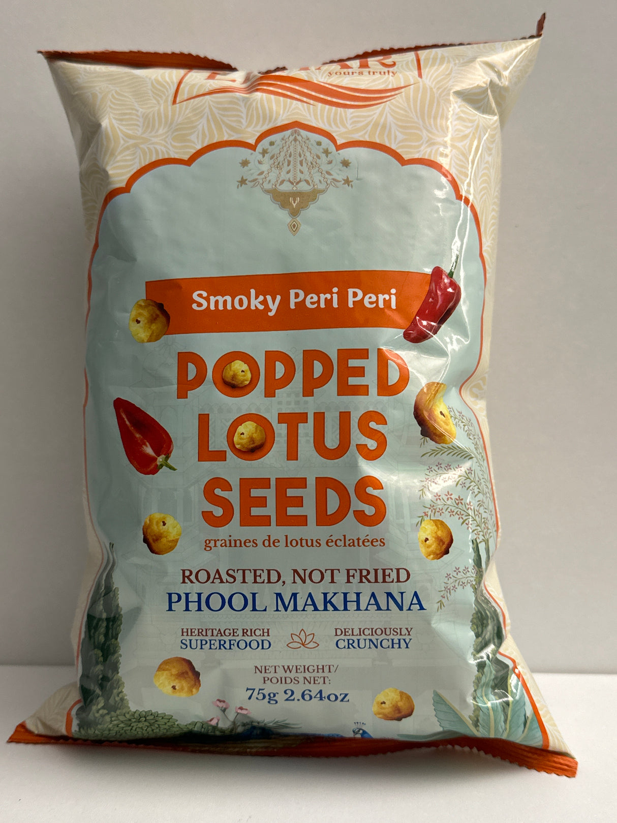 PERI PERI POPPED LOTUS SEEDS 75 GMS