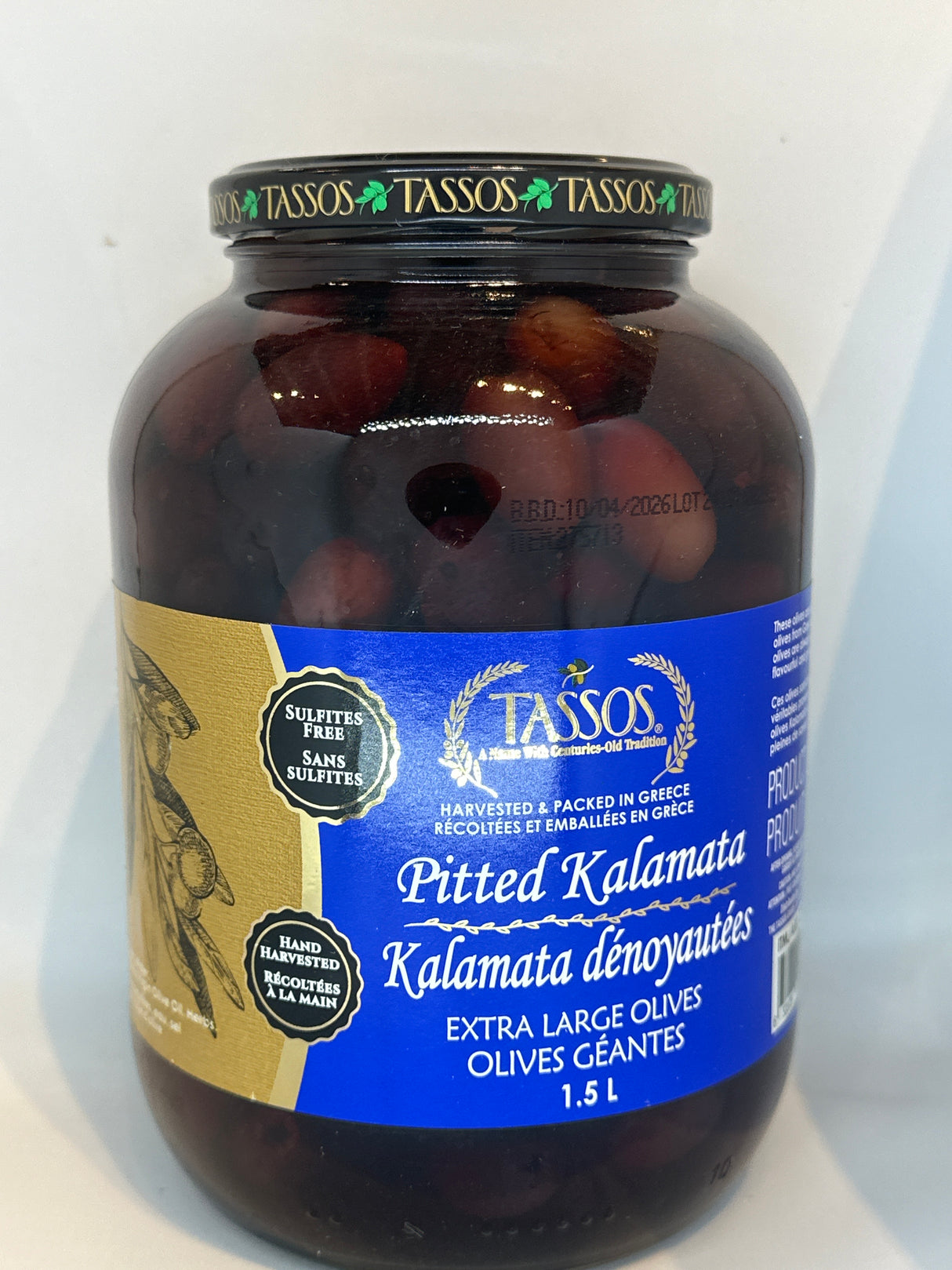 TASSOS PITTED KALAMATA 1.5L