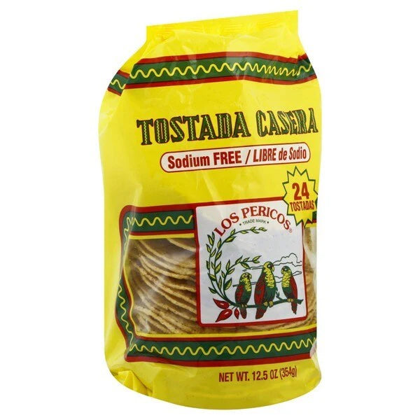 LOS PERICOS REDONDA TOSTADAS CASERA 354 GM