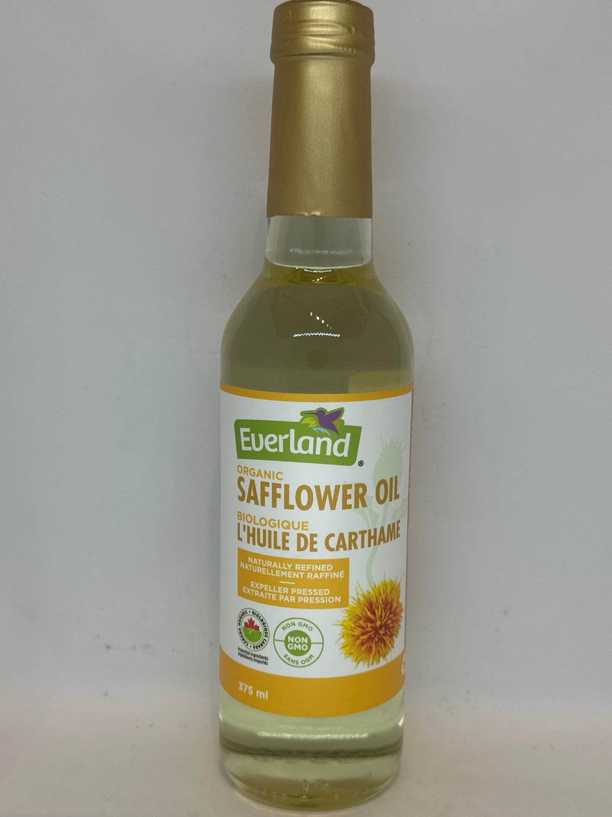 EVERLAND ORGANIC SAFFLOWER OIL 375ML