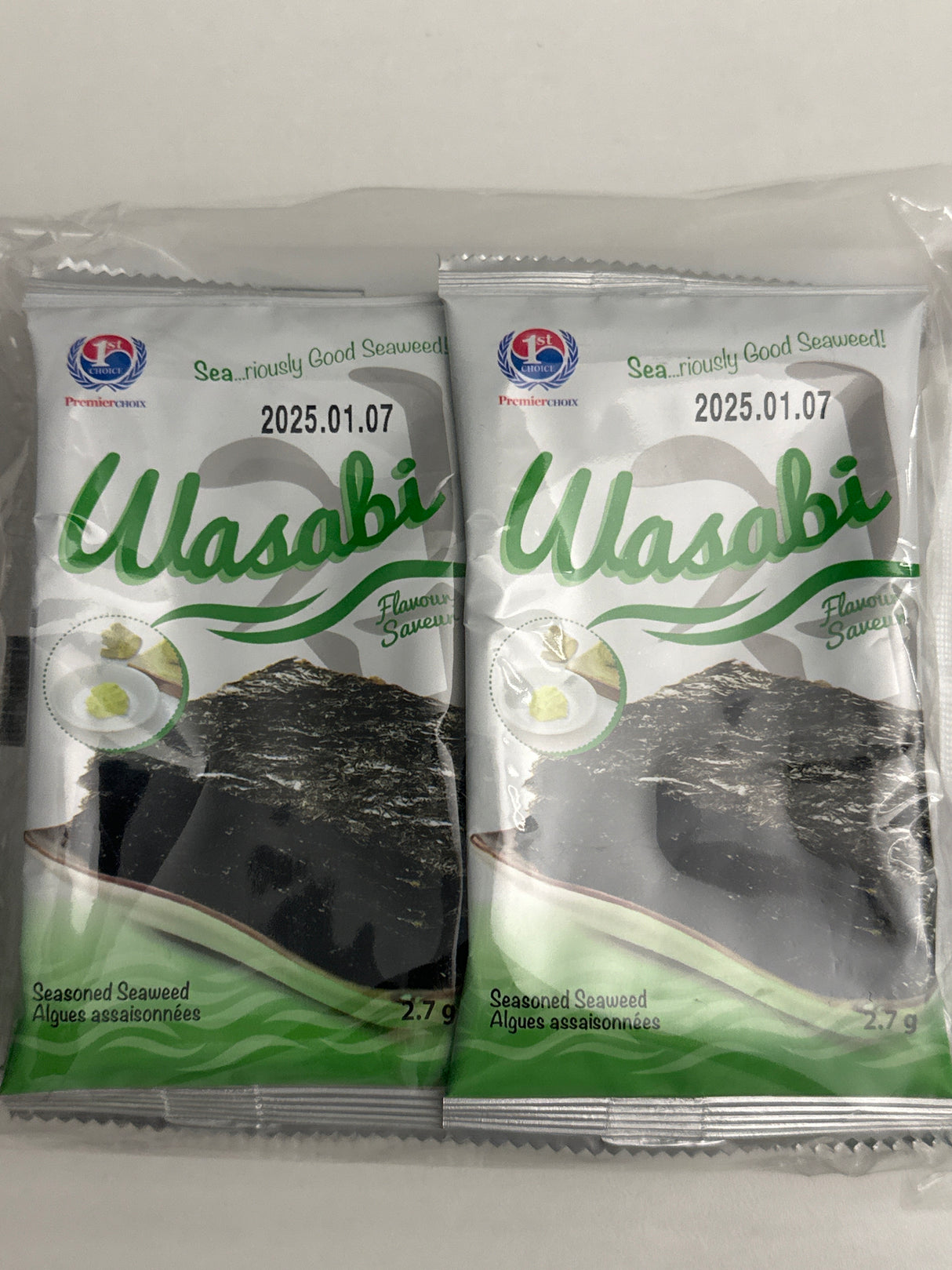 1ST CHOICE SEAWEED WASABI 21.6 GM