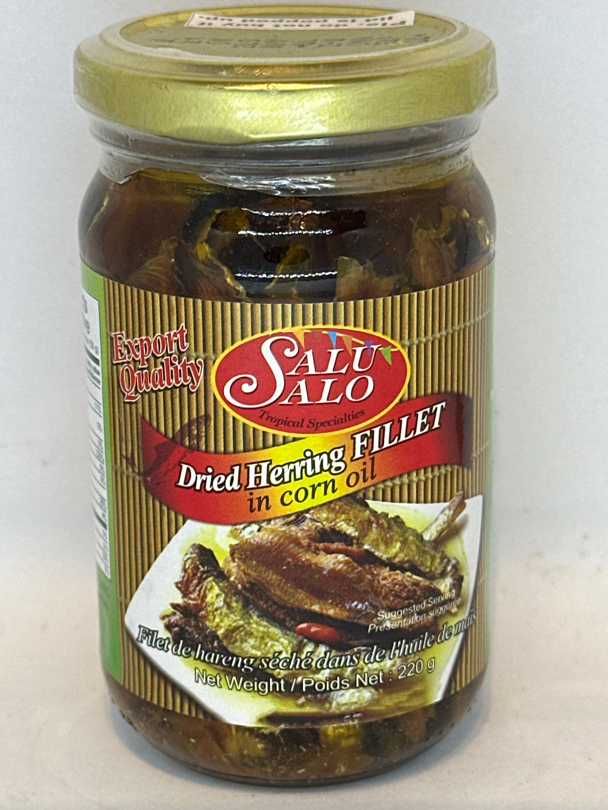 SALUSALO DRIES HERRING IN CORN OIL - 220G