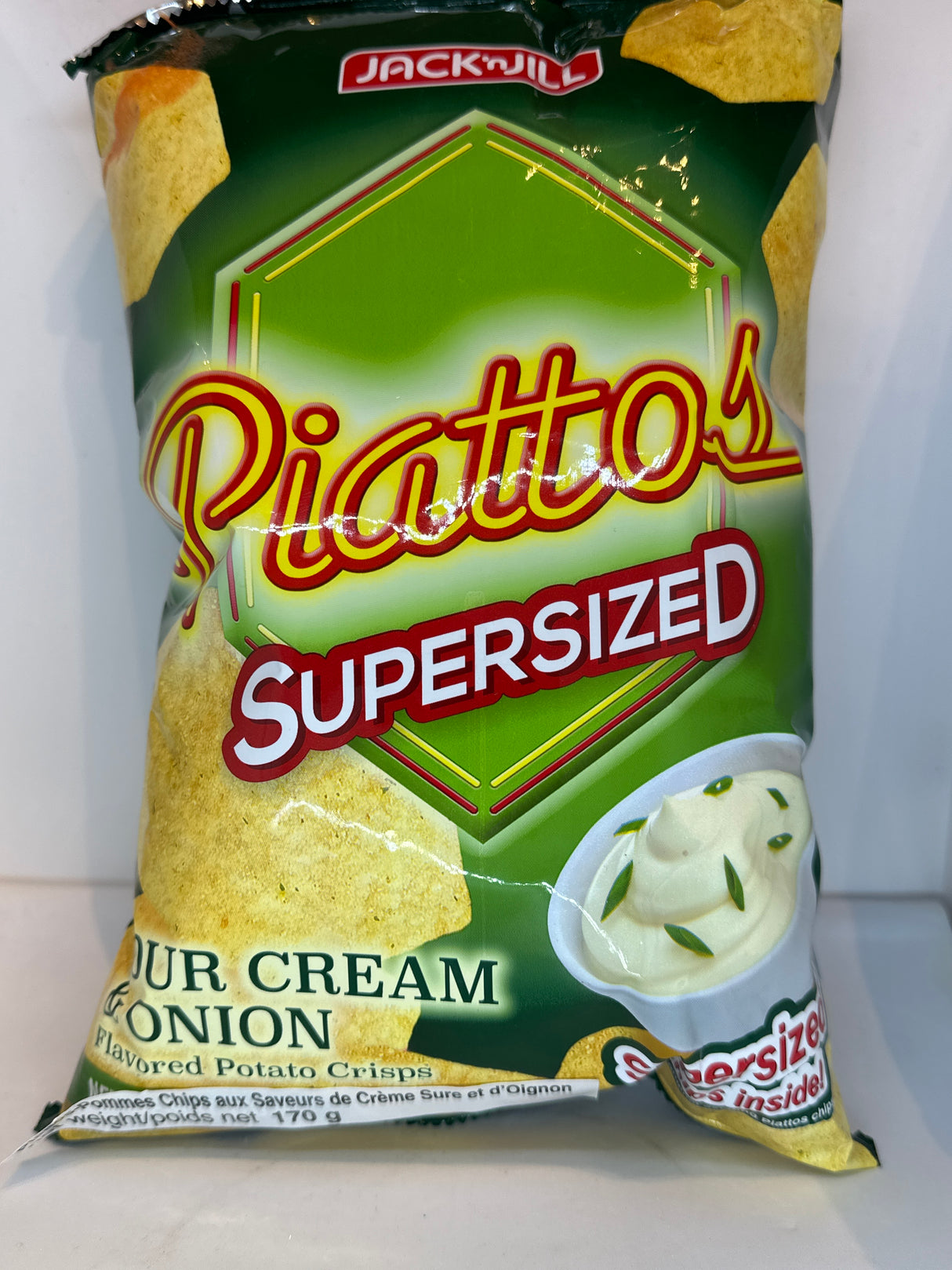 JACK N JILL PIATTOS SOUR CREAM & ONION SUPERSIZED 170 GM