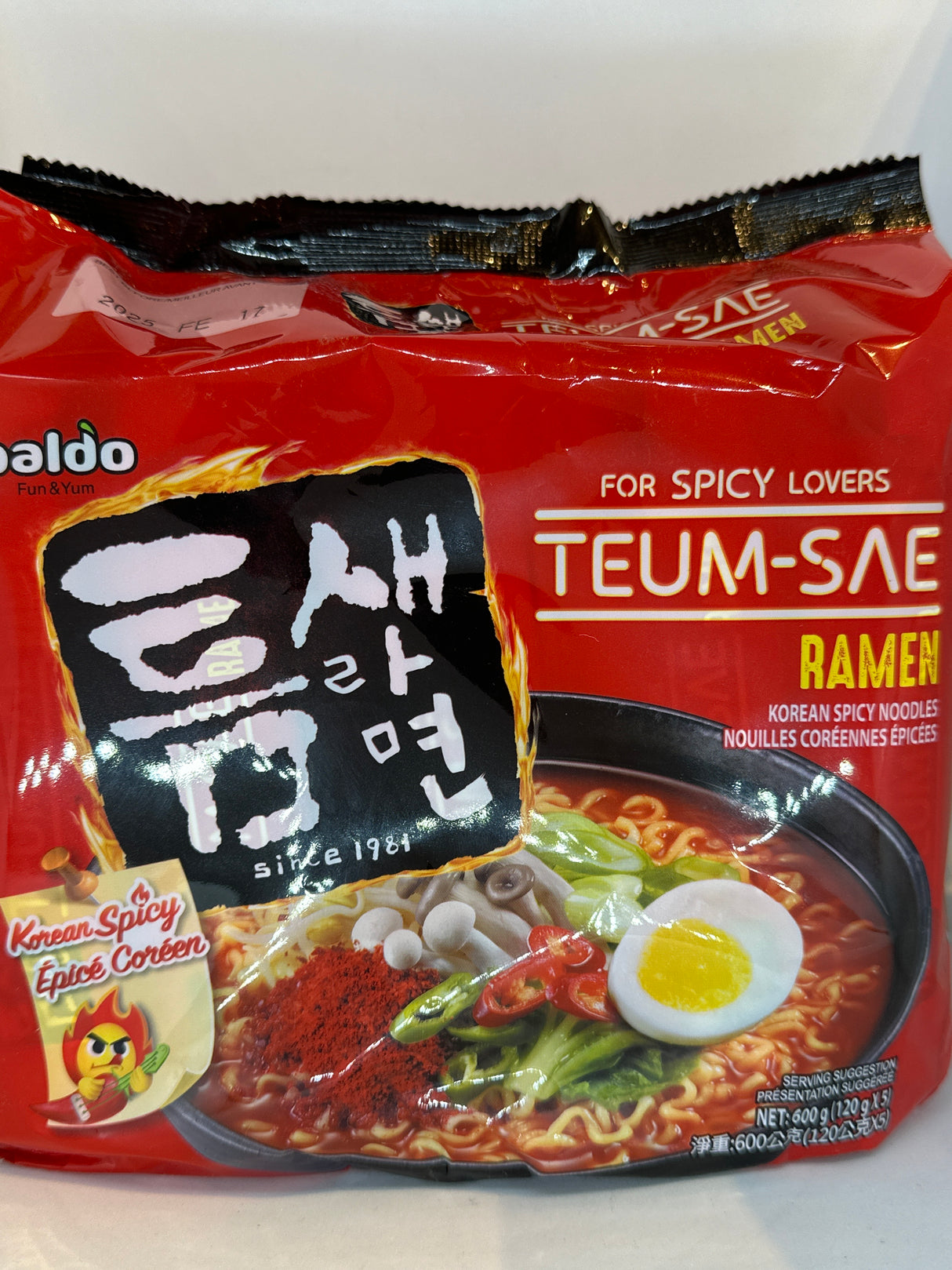 PD)TUMSAE RAMEN 120G X 5