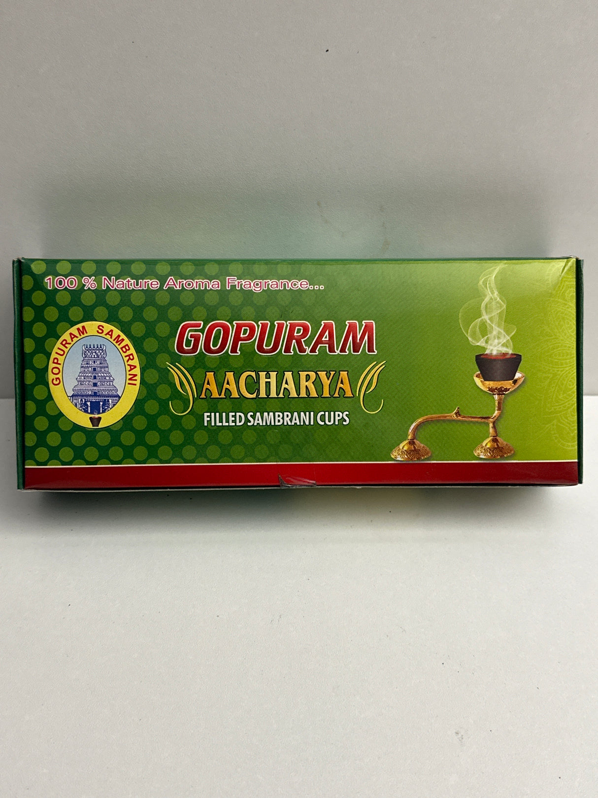 GOPURAM AACHARYA SAMBRANINCUPS 10 PCS