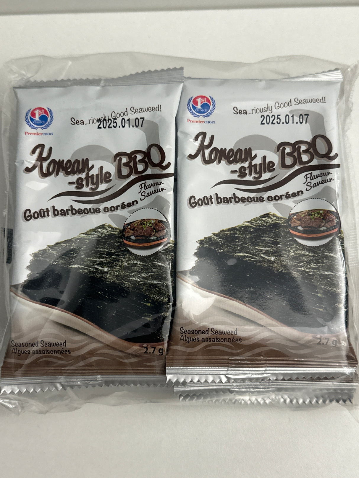 1ST CHOICE SEAWEED KOREAN BBQ 8X21.6 GM