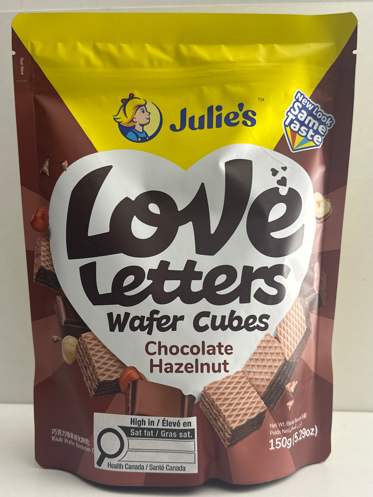 JULIES WAFER CUBE CHOCOLATE HAZELNUT 150G