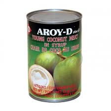 AROY-D COCONUT MEAT IN SYRUP 425 GM