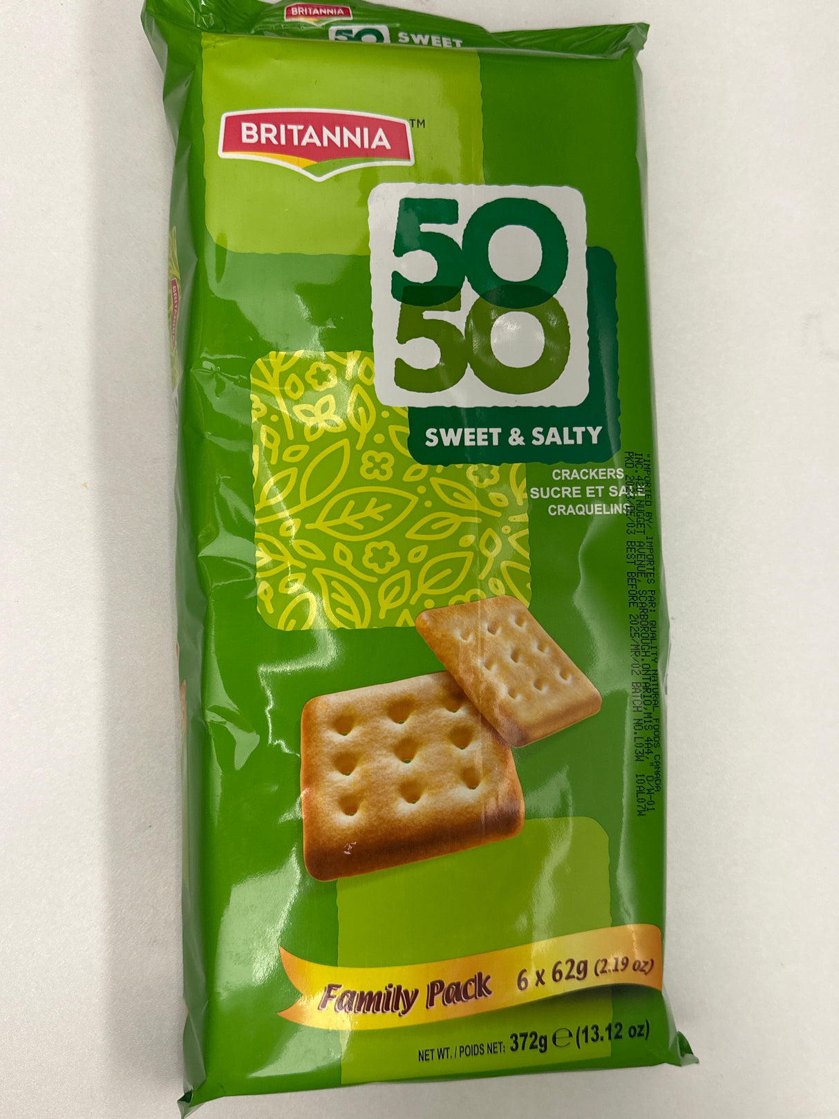 BR- 50-50 SWEET & SALTY CRACKERS 6X 62 GM