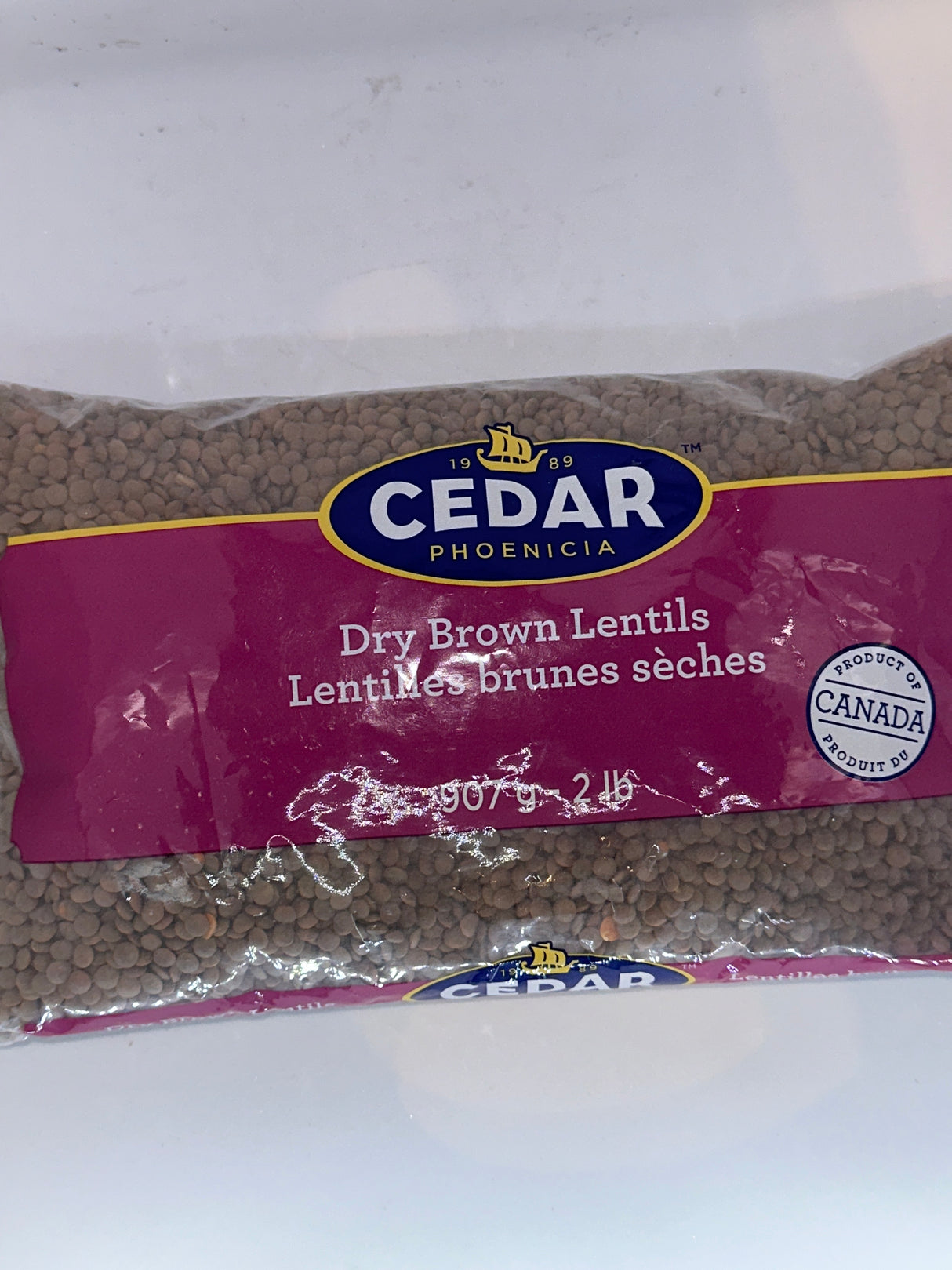 CEDAR DRY BROWN LENTIL 907 GM