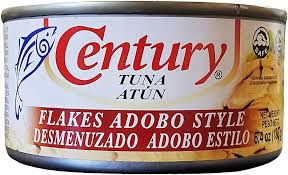 CENTURY TUNA FLAKES ADOBO STYLE 180G (IN SOY SAUCE AND VINEGAR)