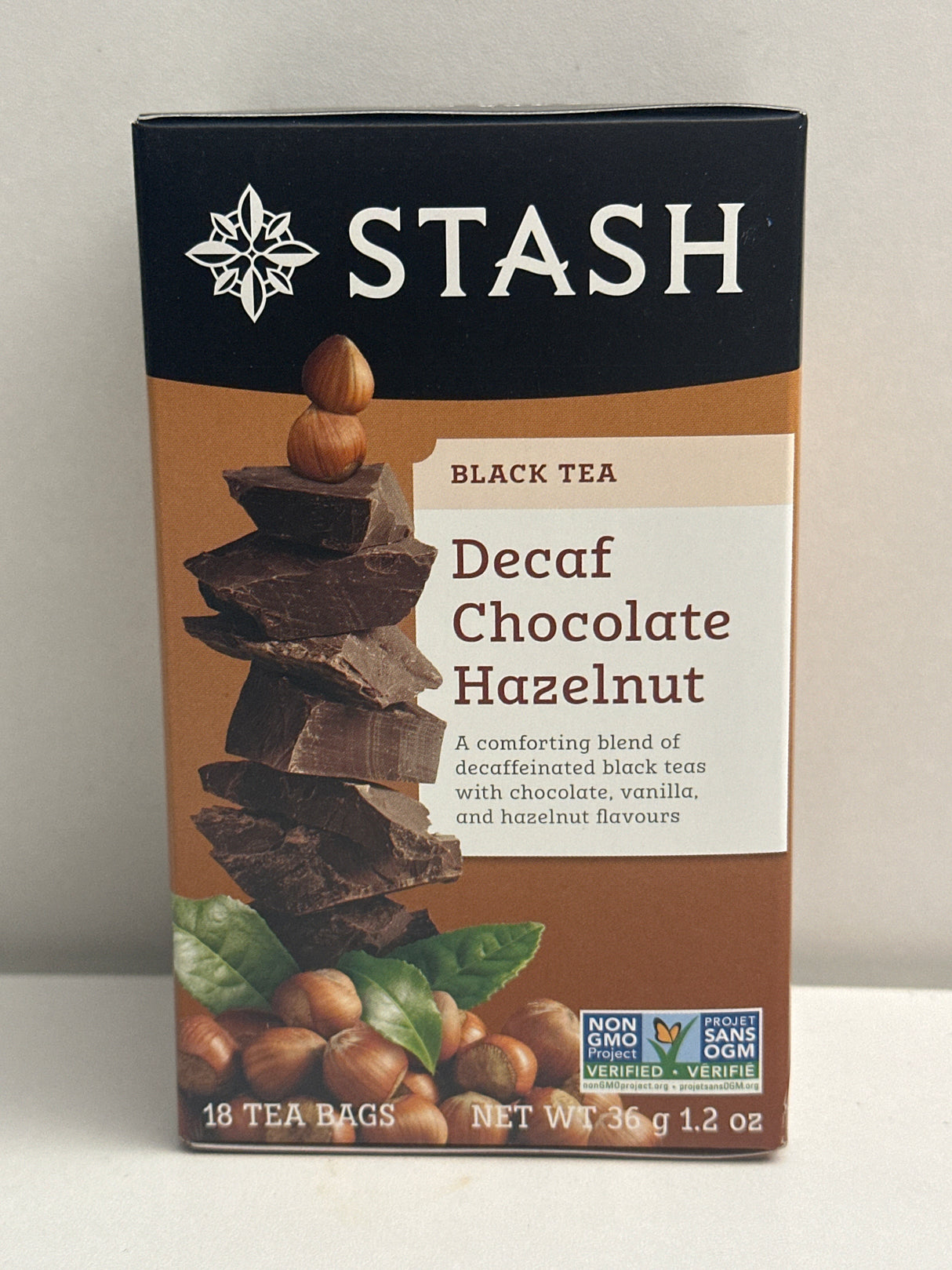 STASH DECAF CHOCOLATE HAZELNUT 18BAG