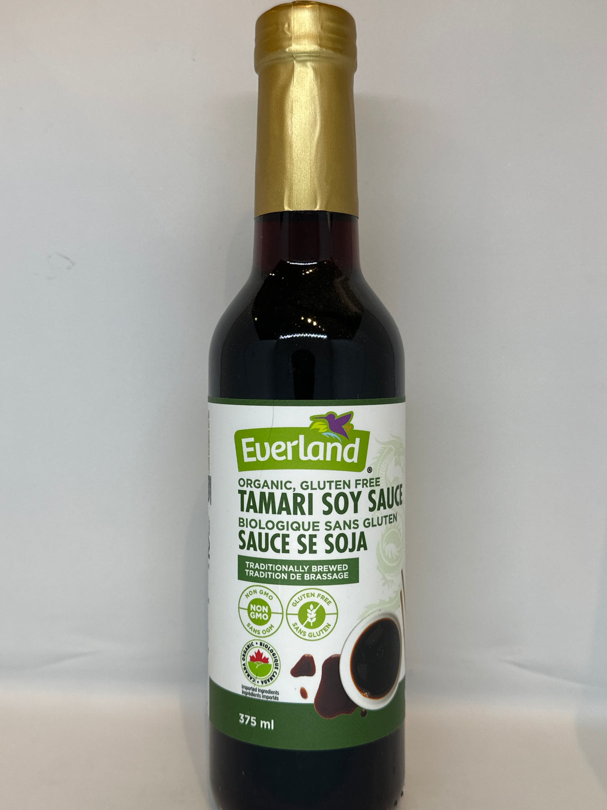 EVERLAND ORGANIC TAMARI SOY SAUCE 375ML