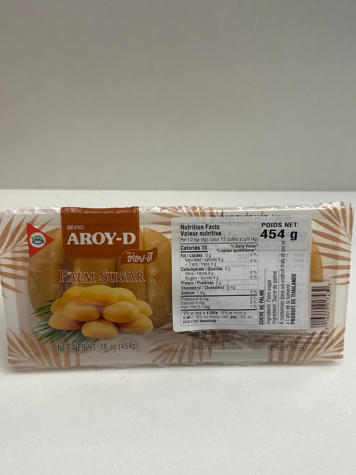 AROY-D  PALM SUGAR 454 GM