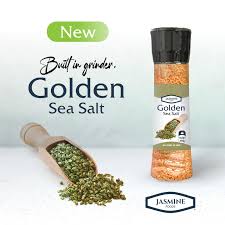 JASMINE GOLDEN SEA SALT GRINDER 350G